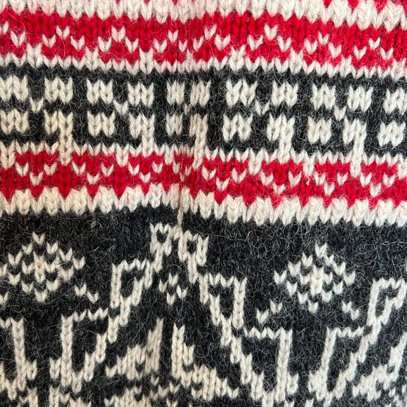 Retro Eddie Bauer Wool Alpaca Cardigan - Cozy Ski Style - Size Small Petite - Picture 7 of 9